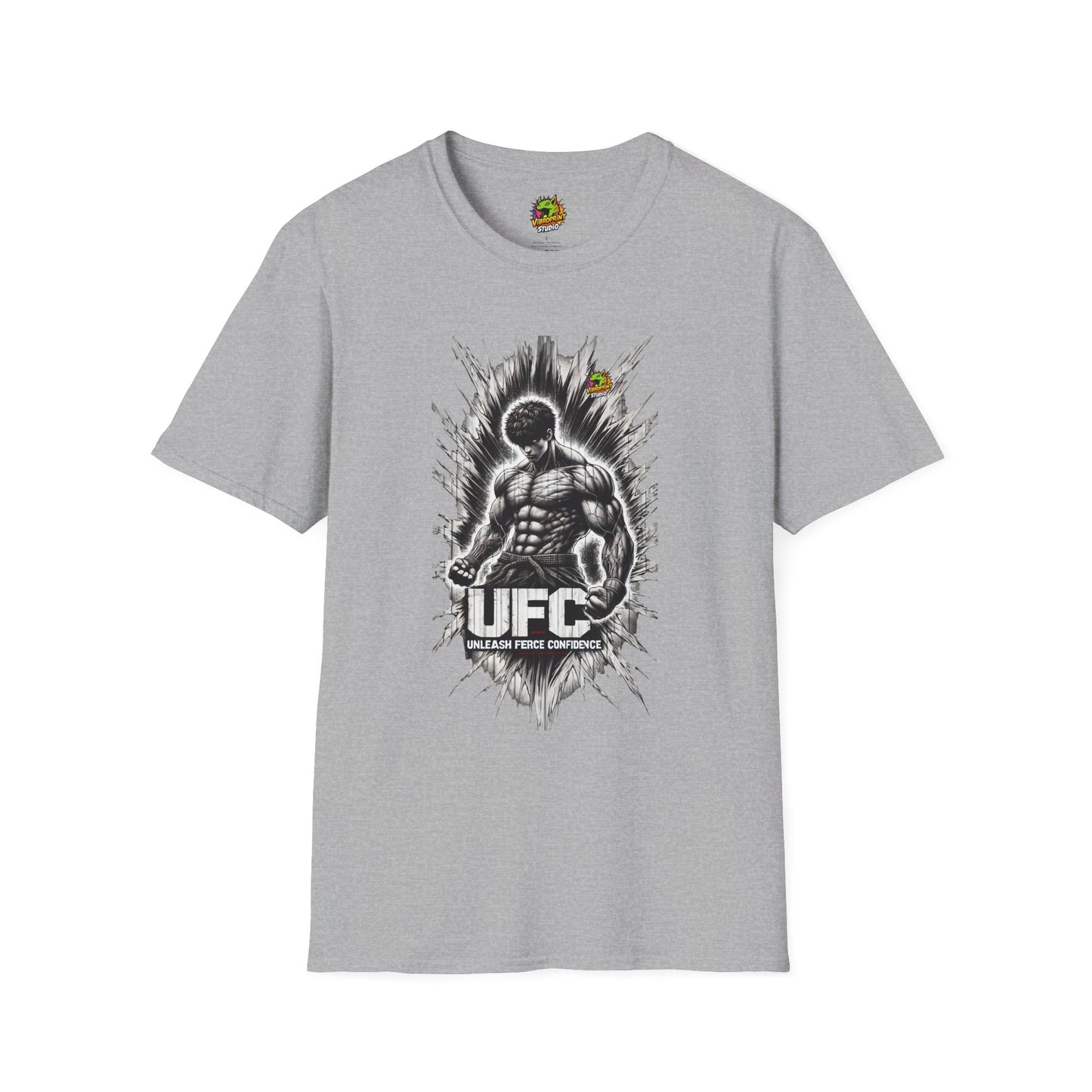 | - UFC T Shirt | Unleash Fierce Confidence | Motivational UFC Tee with Baki Anime T Shirt - custom-made. limited stock. Order yours now and stand out with this exclusive piece!