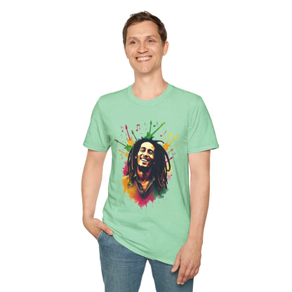 Bob Marley T-Shirt - Soulful Echoes - VibroPrint Studio