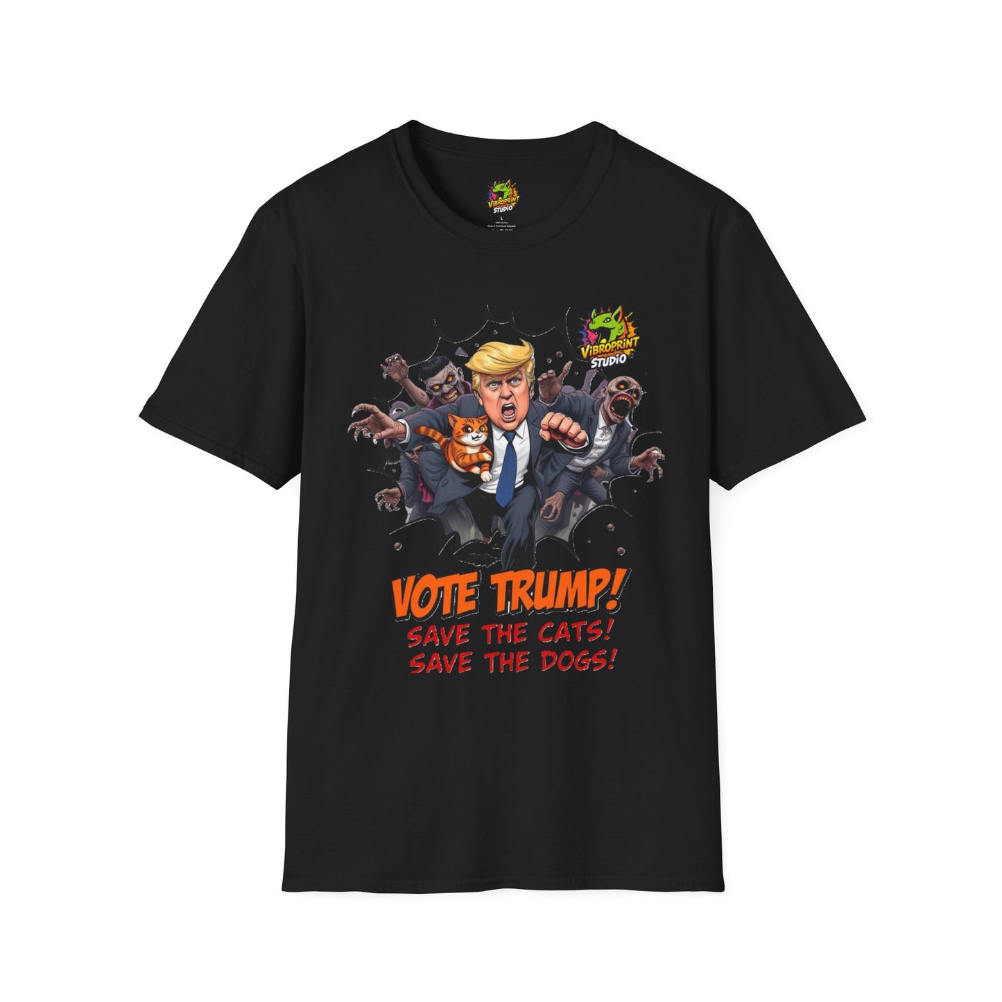 They're - They're Eating the Dogs Tee | Trump Election Comedy Shirt | Satire Political Graphic Tee - custom-made. limited stock. Order yours now and stand out with this exclusive piece!