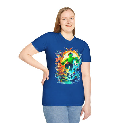 Roblox - Cool Roblox Adventure T-Shirt for Kids | Roblox Graphic Tee | Roblox Inspired Shirt for Boys & Girls | Fun Roblox Gift - custom-made. limited stock. Order yours now and stand out with this exclusive piece!