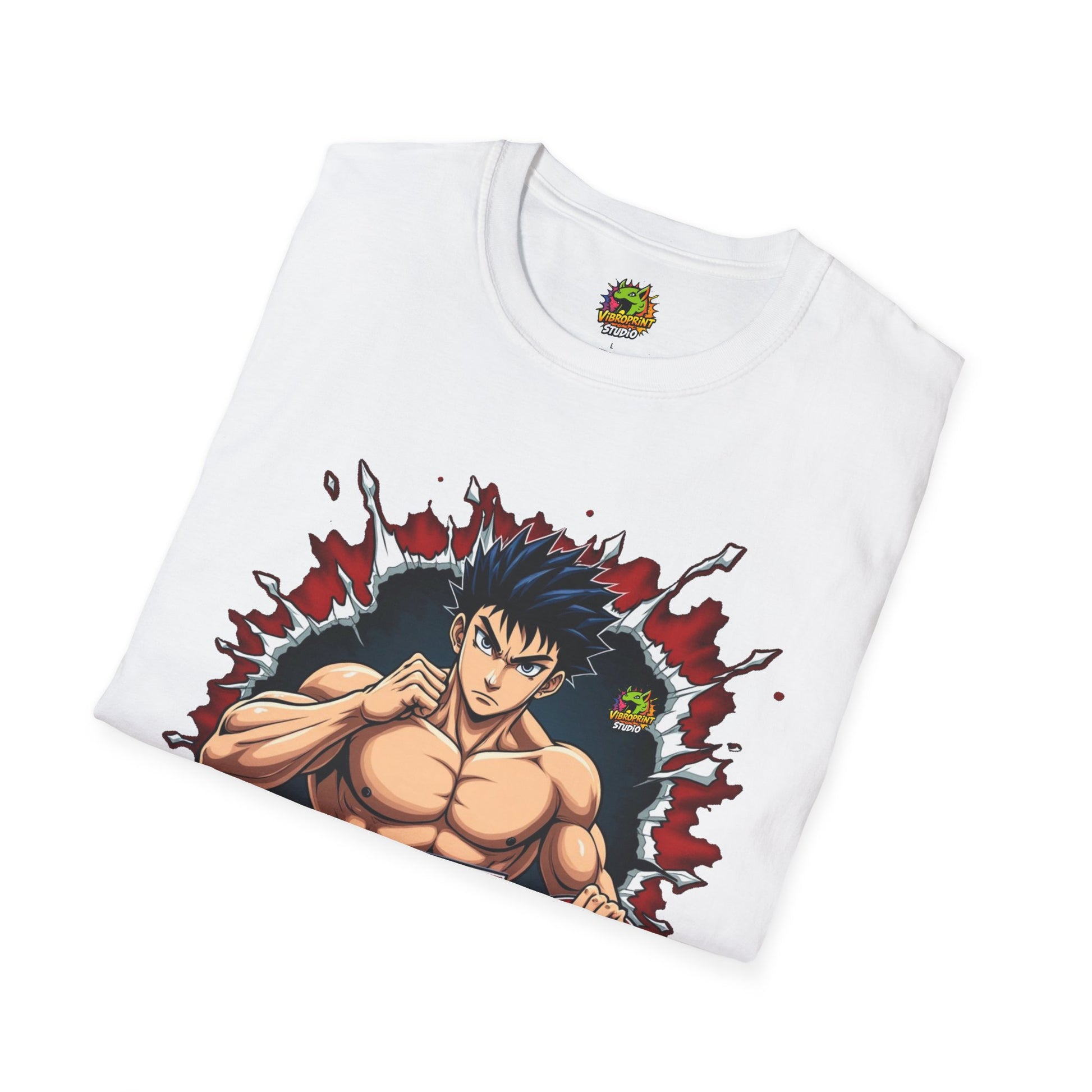 Baki - UFC T Shirt | Unleash Fierce Confidence | UFC Tee Inspired by Baki Anime for Fitness Enthusiasts - premium material. perfect gift idea. Order yours now and stand out with this exclusive piece!