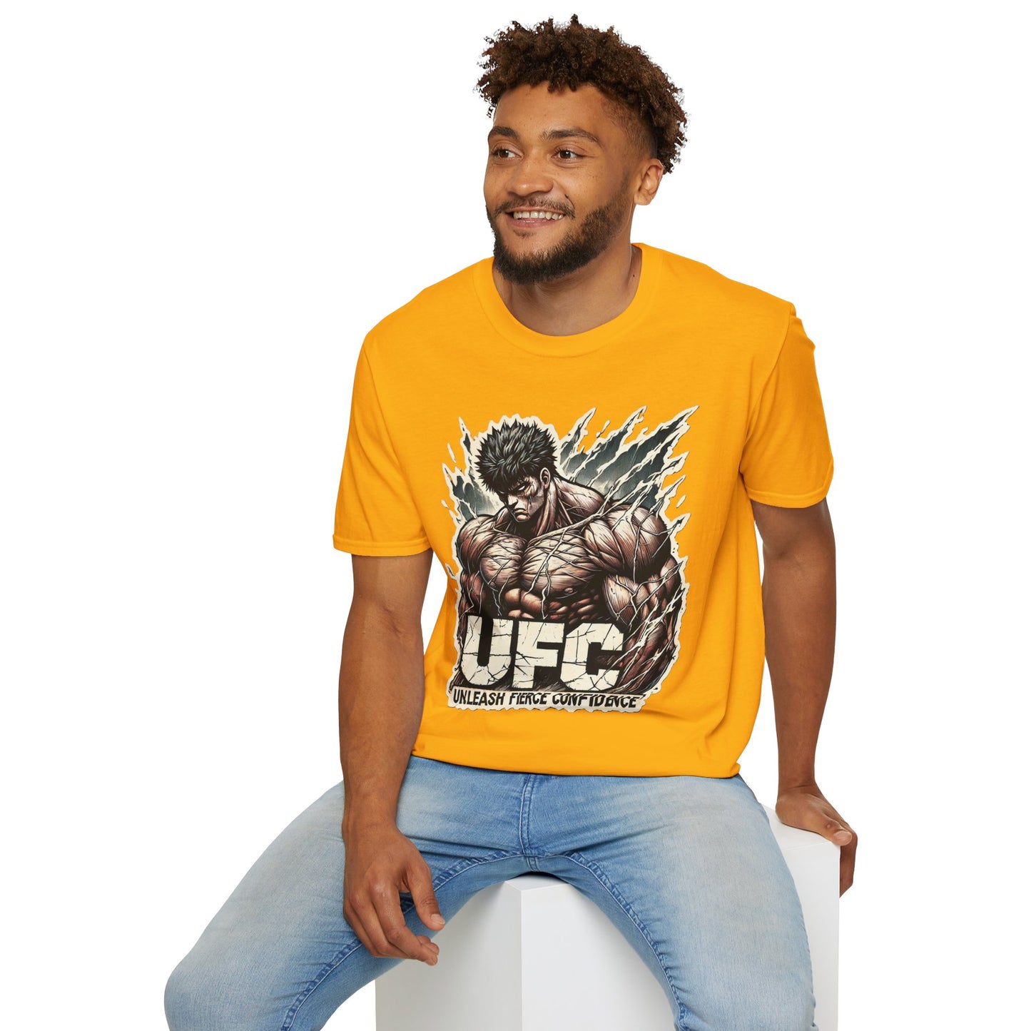 UFC T Shirt | Unleash Fierce Confidence | Motivational UFC Tee with Baki Anime Influence