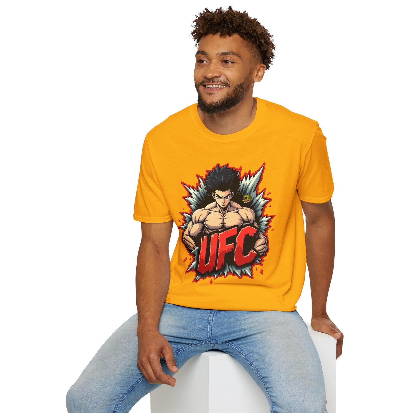 UFC T Shirt | Unleash Fierce Confidence | UFC Tee with Baki Anime Inspiration for Gym