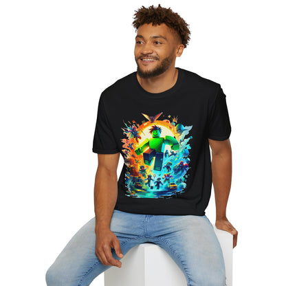 Graphic - Cool Roblox Adventure T-Shirt for Kids | Roblox Graphic Tee | Roblox Inspired Shirt for Boys & Girls | Fun Roblox Gift - custom-made. limited stock. Order yours now and stand out with this exclusive piece!