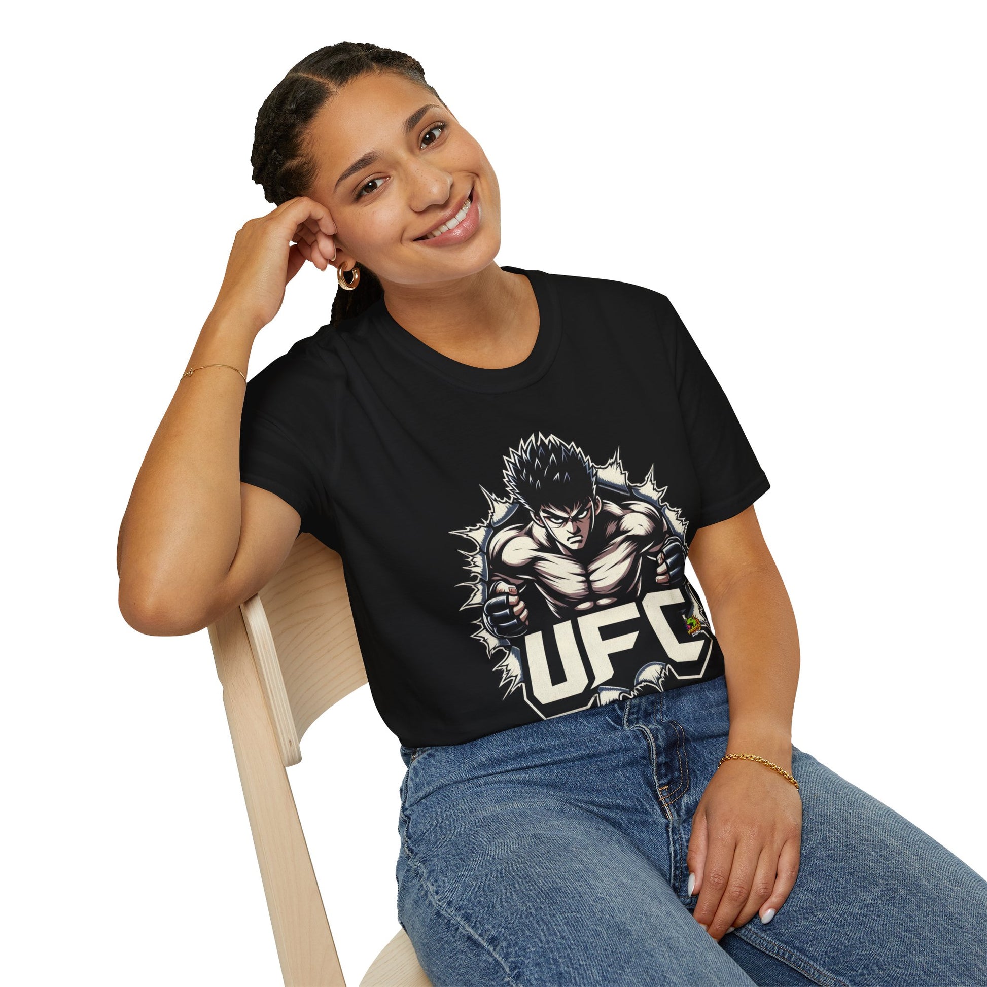 spooky season fashion - UFC T Shirt | Motivational UFC Tee | Unleash Fierce Confidence in Fitness - trending style. premium horror movie t-shirt for spooky occasions. Order yours now and stand out with this exclusive piece!