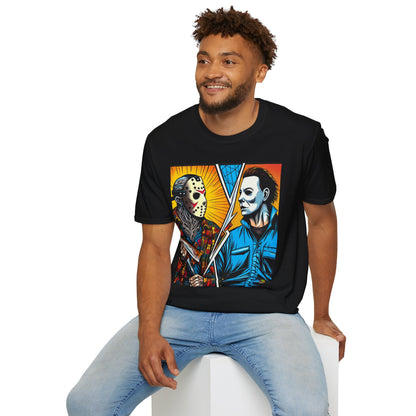 product - Jason & Michael Halloween Shirt | Funny Vintage Horror Tee - premium material. limited stock. Order yours now and stand out with this exclusive piece!