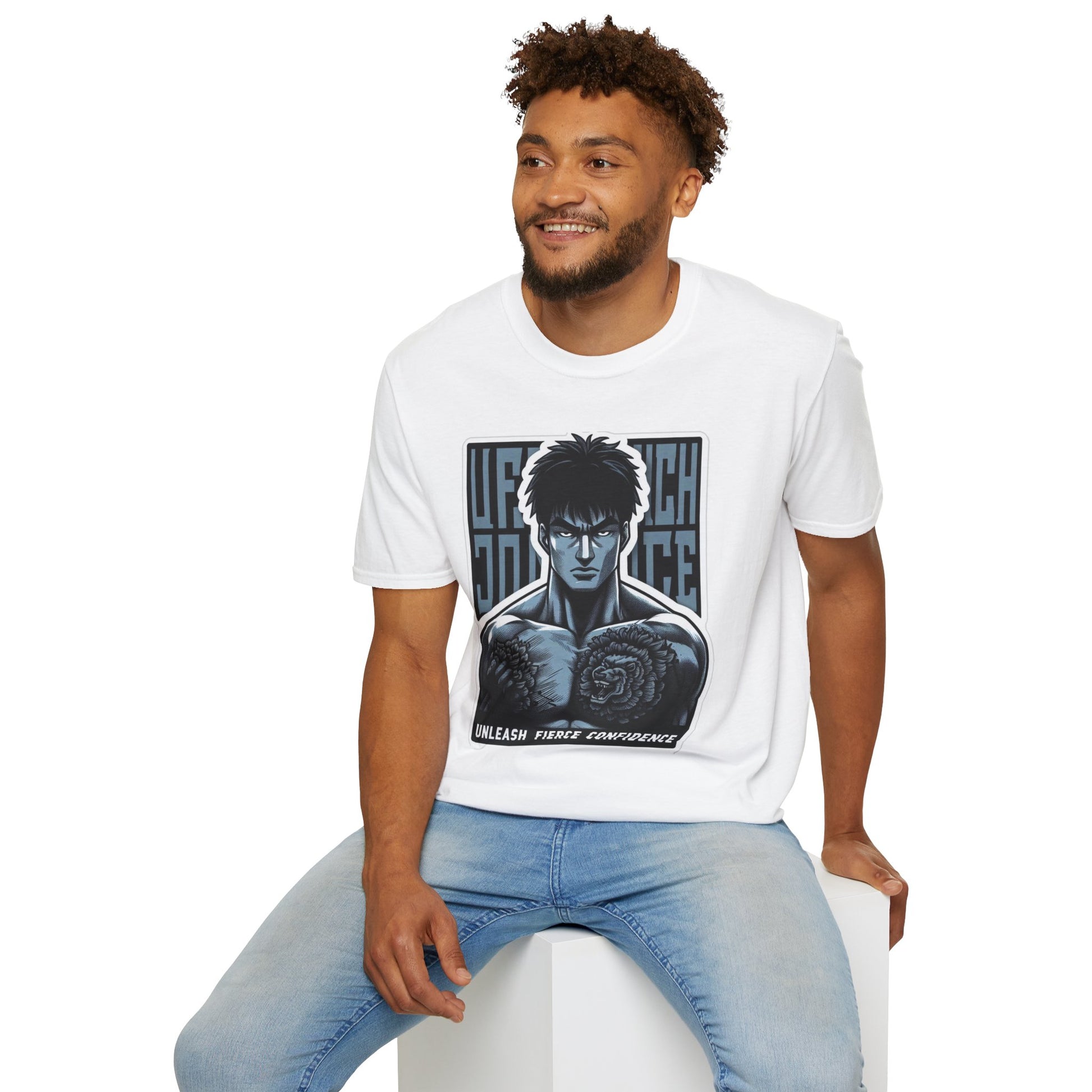 horror-themed apparel - UFC T Shirt | Unleash Fierce Confidence | UFC Tee with Baki Anime T Shirt for motivation Inspiration - limited edition. premium horror movie t-shirt for spooky occasions. Order yours now and stand out with this exclusive piece!