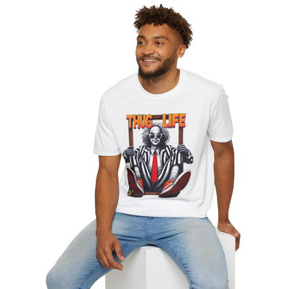 high-quality - Beetlejuice Shirt | Thug Life Inspired T-Shirt | Classic Halloween Beetlejuice Tee - premium material. limited stock. Order yours now and stand out with this exclusive piece!