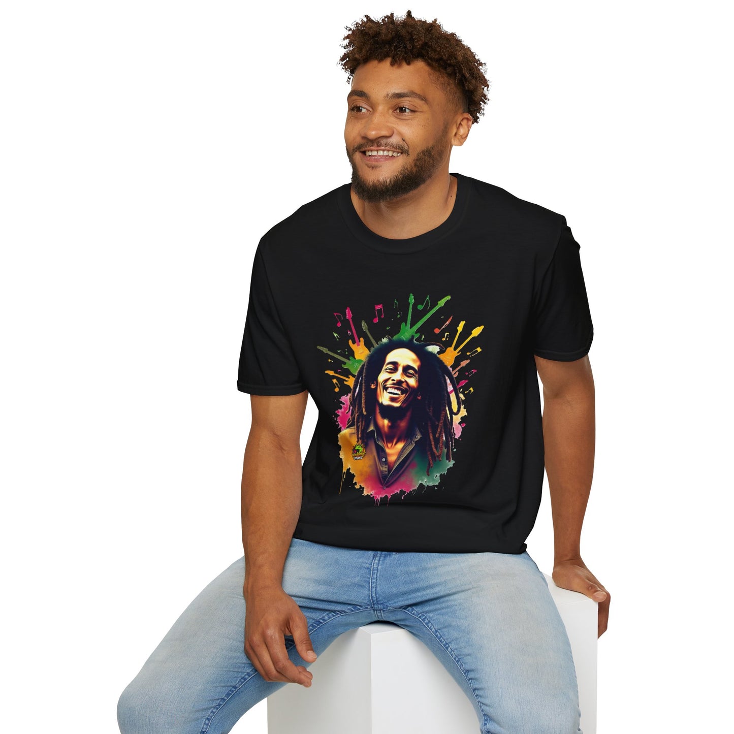 Bob - Bob Marley T-Shirt - Soulful Echoes - premium material. perfect gift idea. Order yours now and stand out with this exclusive piece!