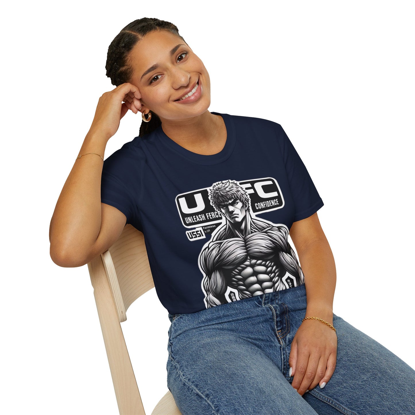 UFC T Shirt | Unleash Fierce Confidence | UFC Tee Inspired by Baki Anime T Shirt for Fitness Lovers