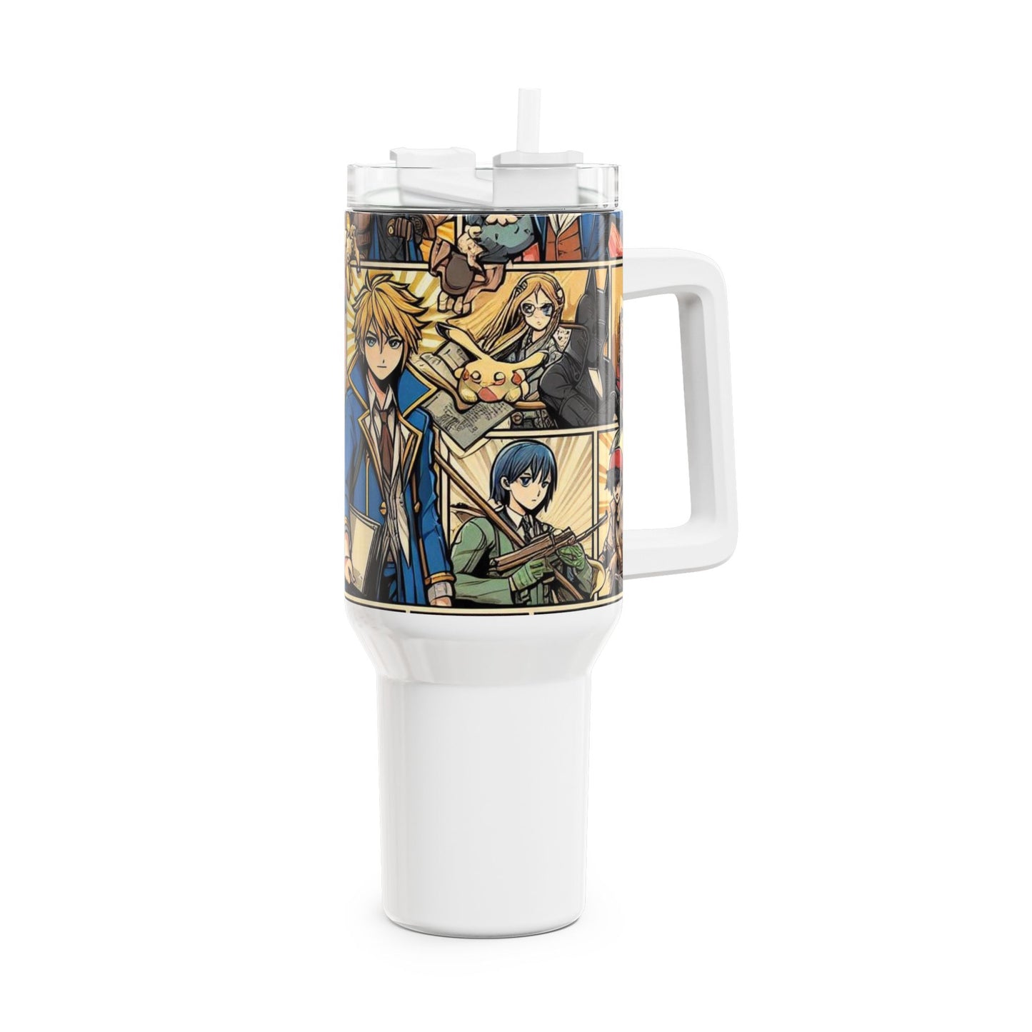 and - Stanley cup | Colorful Anime and Comics Tumbler | Geek Drinkware for Fans - premium material. perfect gift idea. Order yours now and stand out with this exclusive piece!