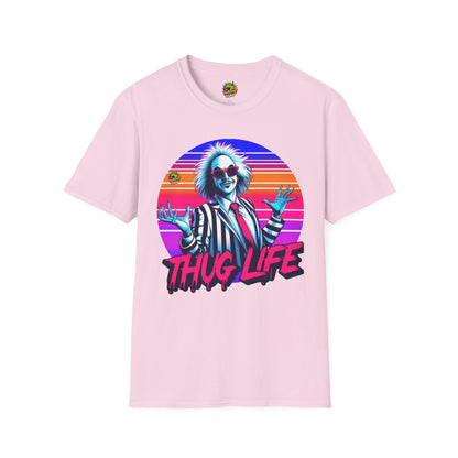 | - Beetlejuice Shirt | Thug Life Halloween Tee | Classic Beetlejuice Graphic Shirt - custom-made. perfect gift idea. Order yours now and stand out with this exclusive piece!