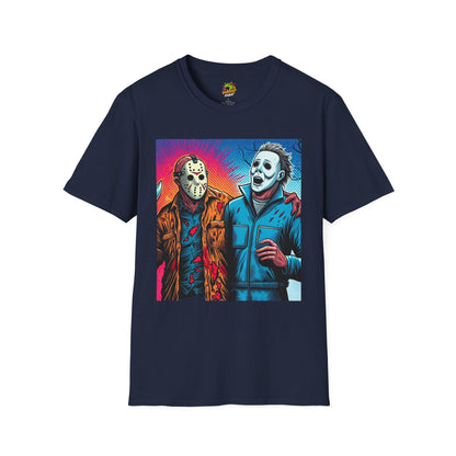 & - Jason Voorhees & Michael Myers Shirt | Funny Vintage Halloween Tee - premium material. perfect gift idea. Order yours now and stand out with this exclusive piece!