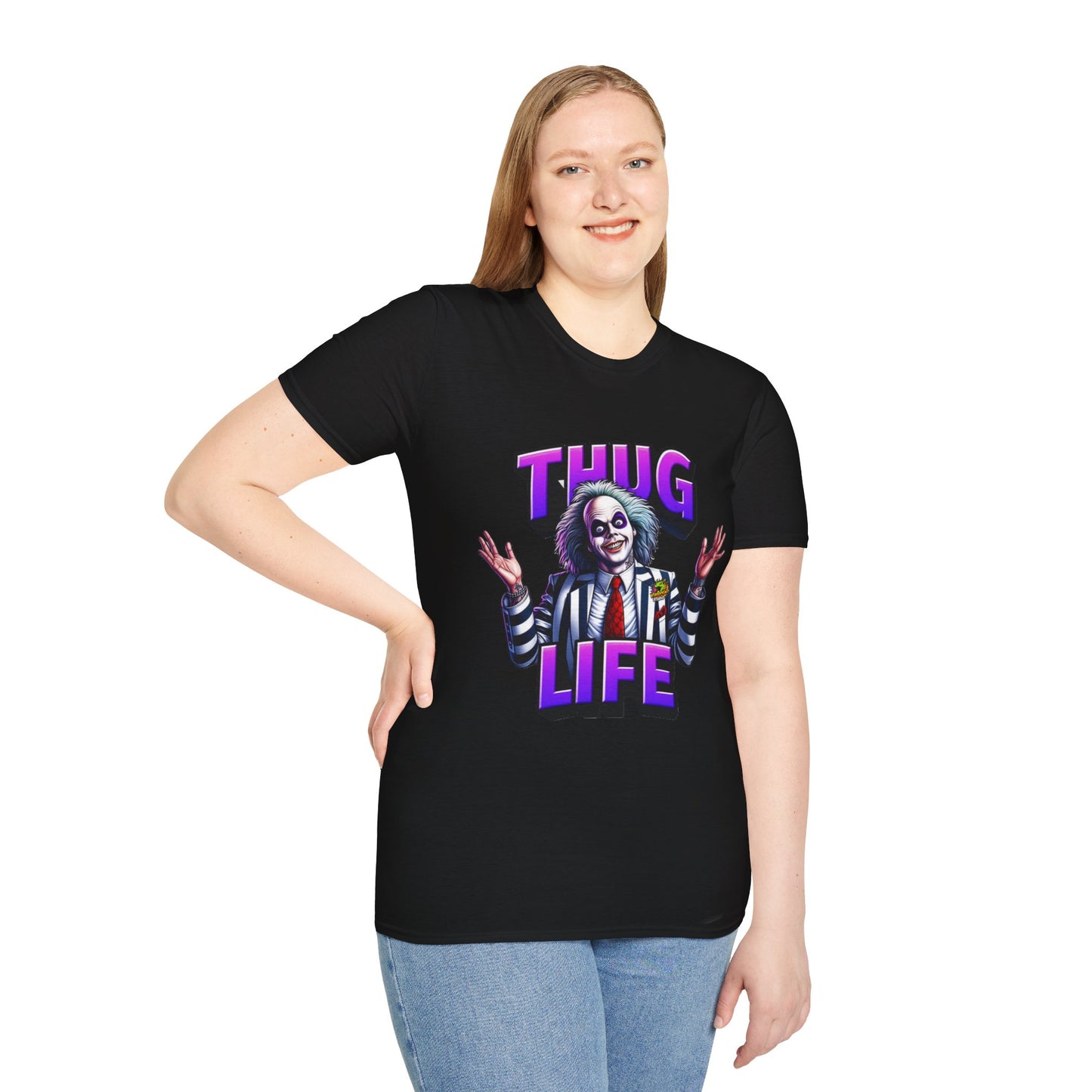 Graphic - Beetlejuice Shirt | Thug Life Halloween Tee | Funny Beetlejuice Graphic T-Shirt - premium material. perfect gift idea. Order yours now and stand out with this exclusive piece!