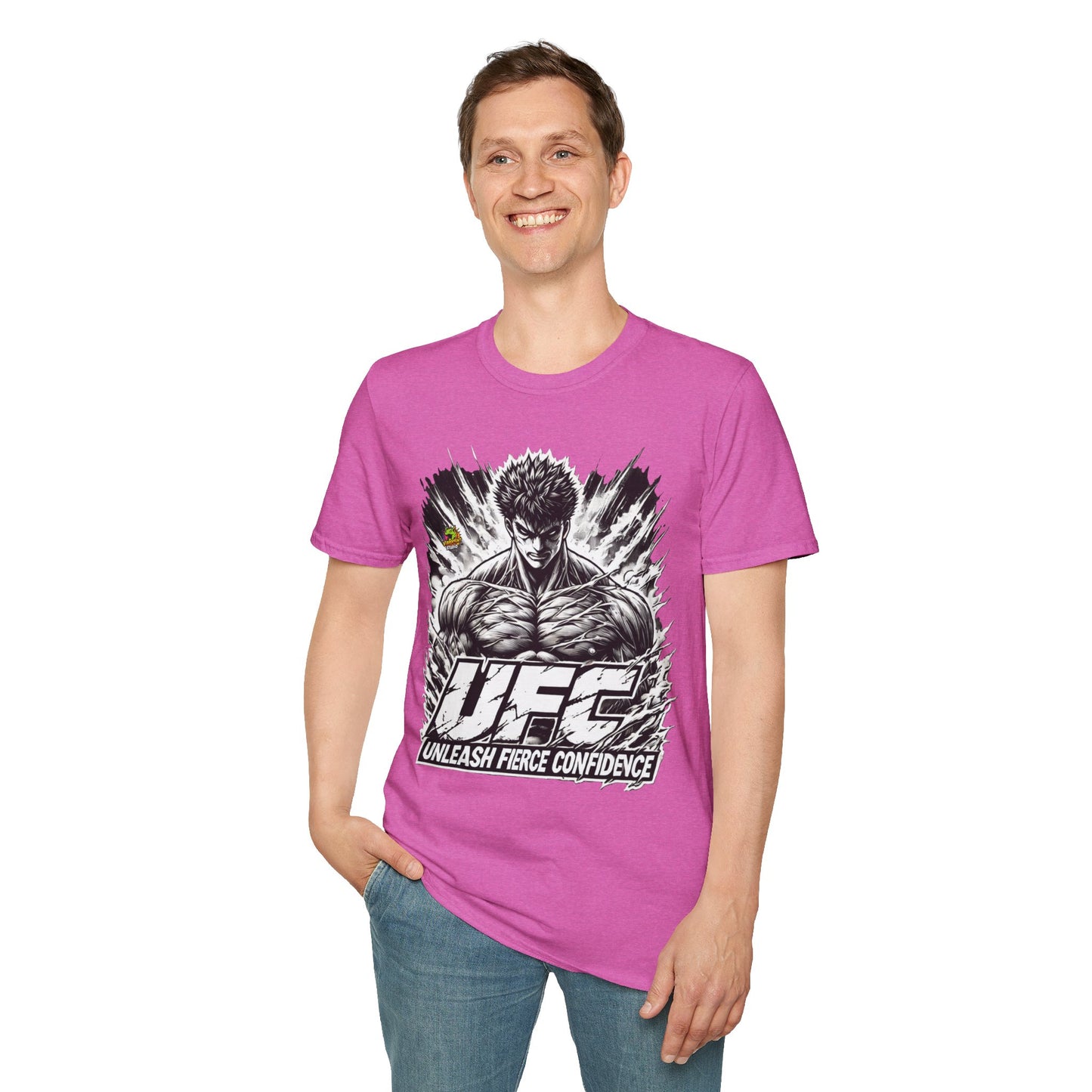 UFC T Shirt | Unleash Fierce Confidence | UFC Tee with Baki Anime T Shirt Motivation