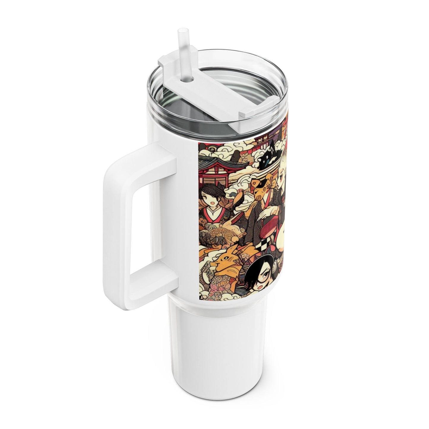 Cartoon - Stanley cup | Geek Drinkware for Anime Fans | Colorful Cartoon Tumbler - custom-made. limited stock. Order yours now and stand out with this exclusive piece!