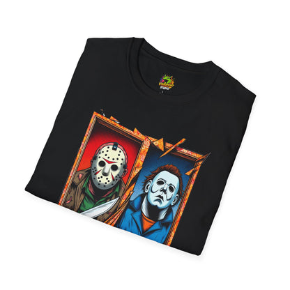 Michael Myers Vintage Tee | Jason Voorhees Funny Picnic Scene