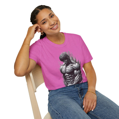 UFC T Shirt | Unleash Fierce Confidence | UFC Tee with Baki Anime Inspiration for Fitness Lovers