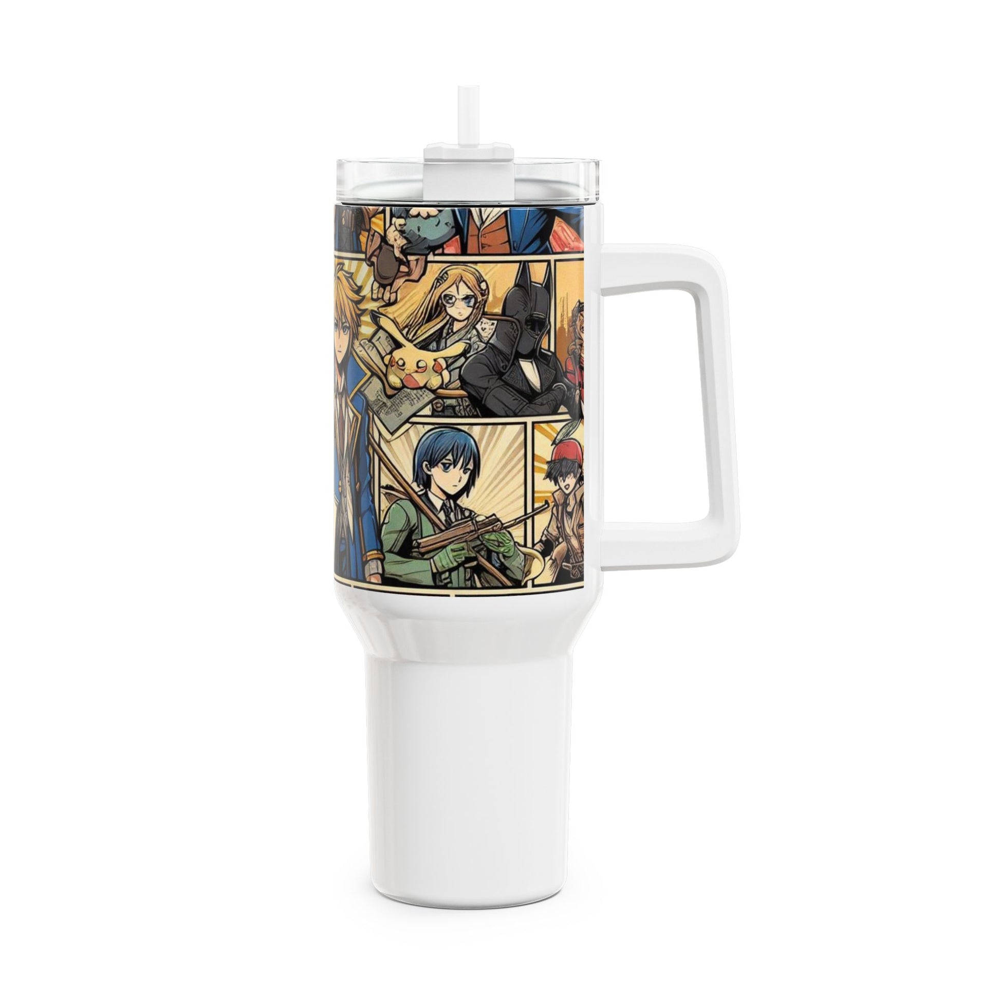 Comics - Stanley cup | Colorful Anime and Comics Tumbler | Geek Drinkware for Fans - premium material. perfect gift idea. Order yours now and stand out with this exclusive piece!