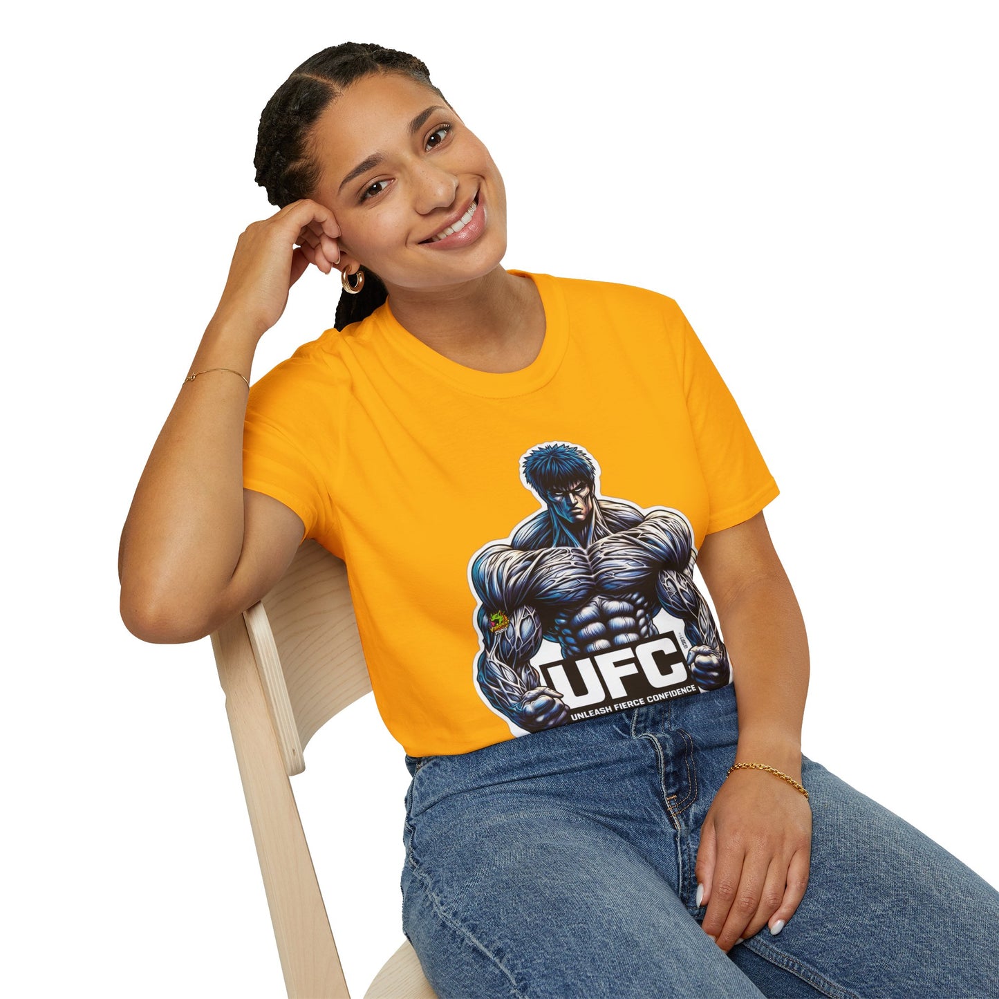 UFC T Shirt | Unleash Fierce Confidence | Motivational UFC Tee with Baki Anime Inspiration for Gym