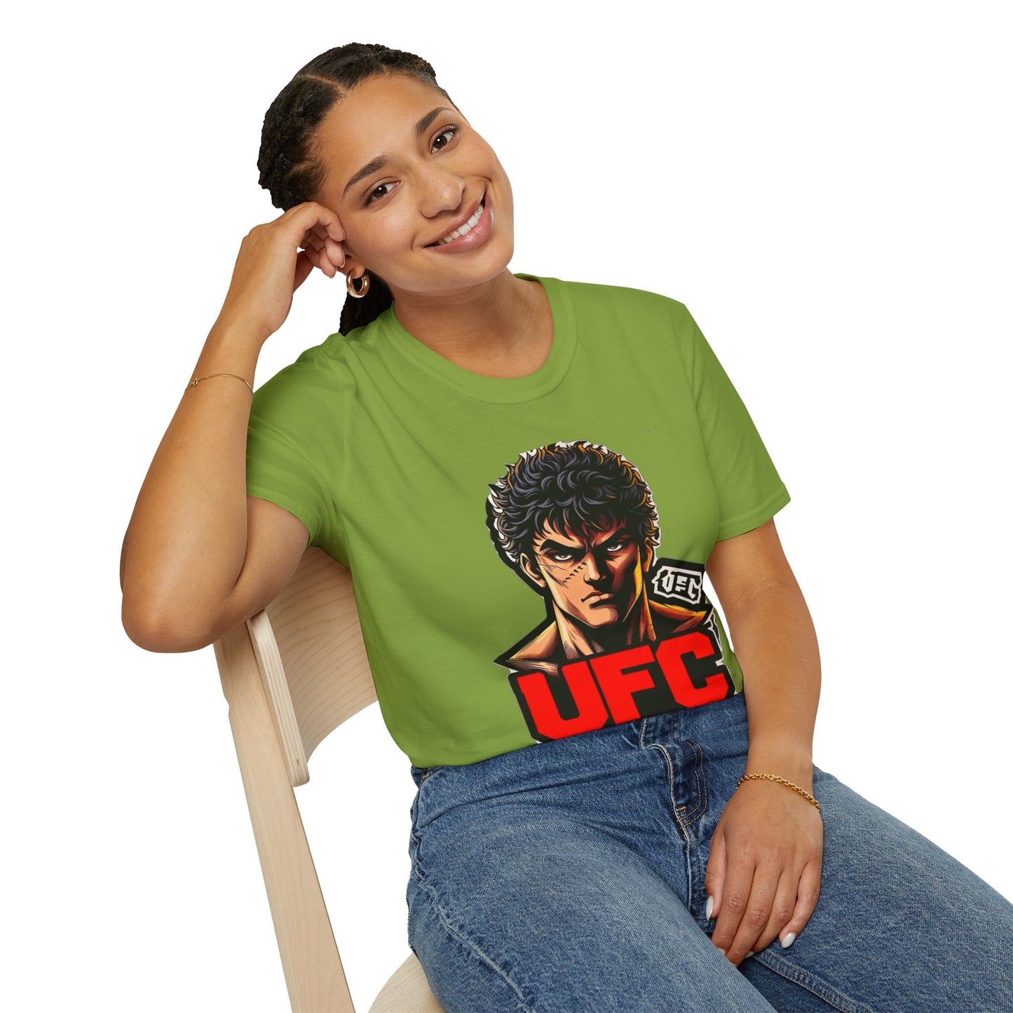 UFC T Shirt | Unleash Fierce Confidence | Motivational UFC Tee with Baki Anime Elements