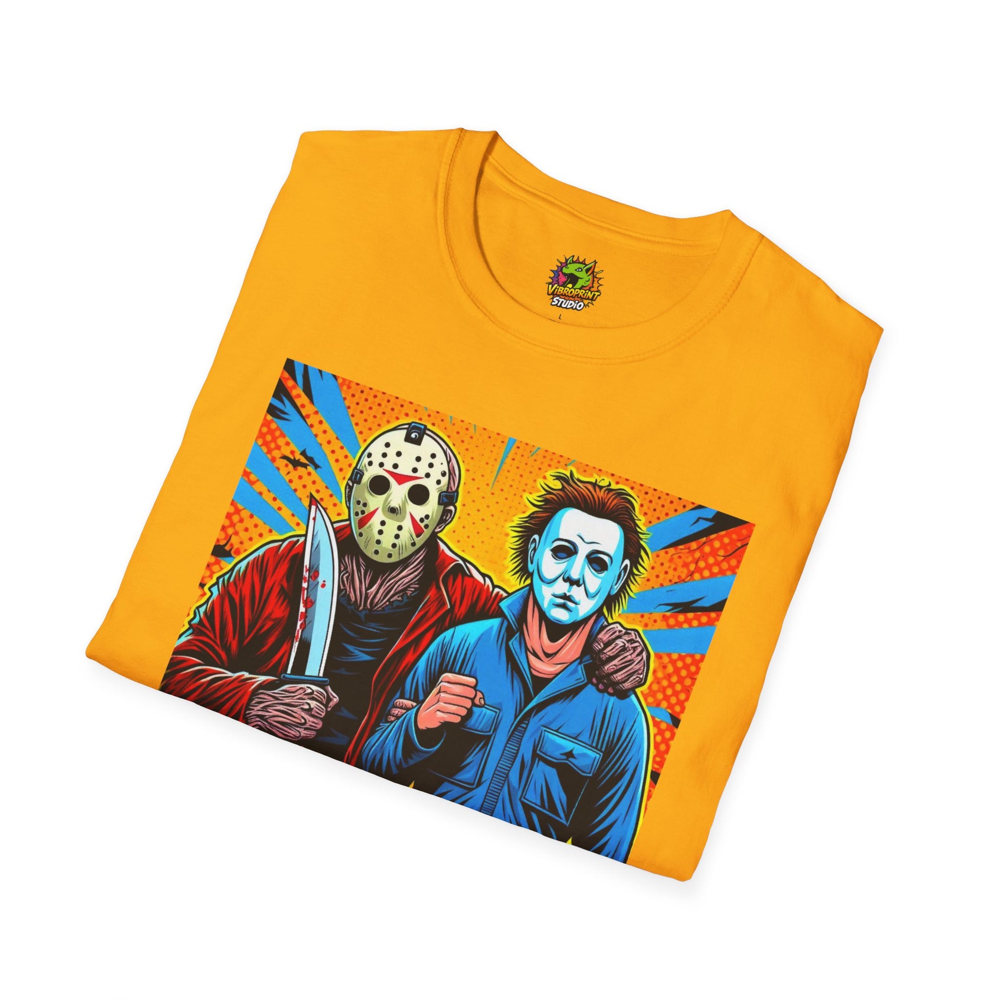 Shirt - Jason Voorhees & Michael Myers Shirt | Funny Halloween Horror Tee - custom-made. perfect gift idea. Order yours now and stand out with this exclusive piece!