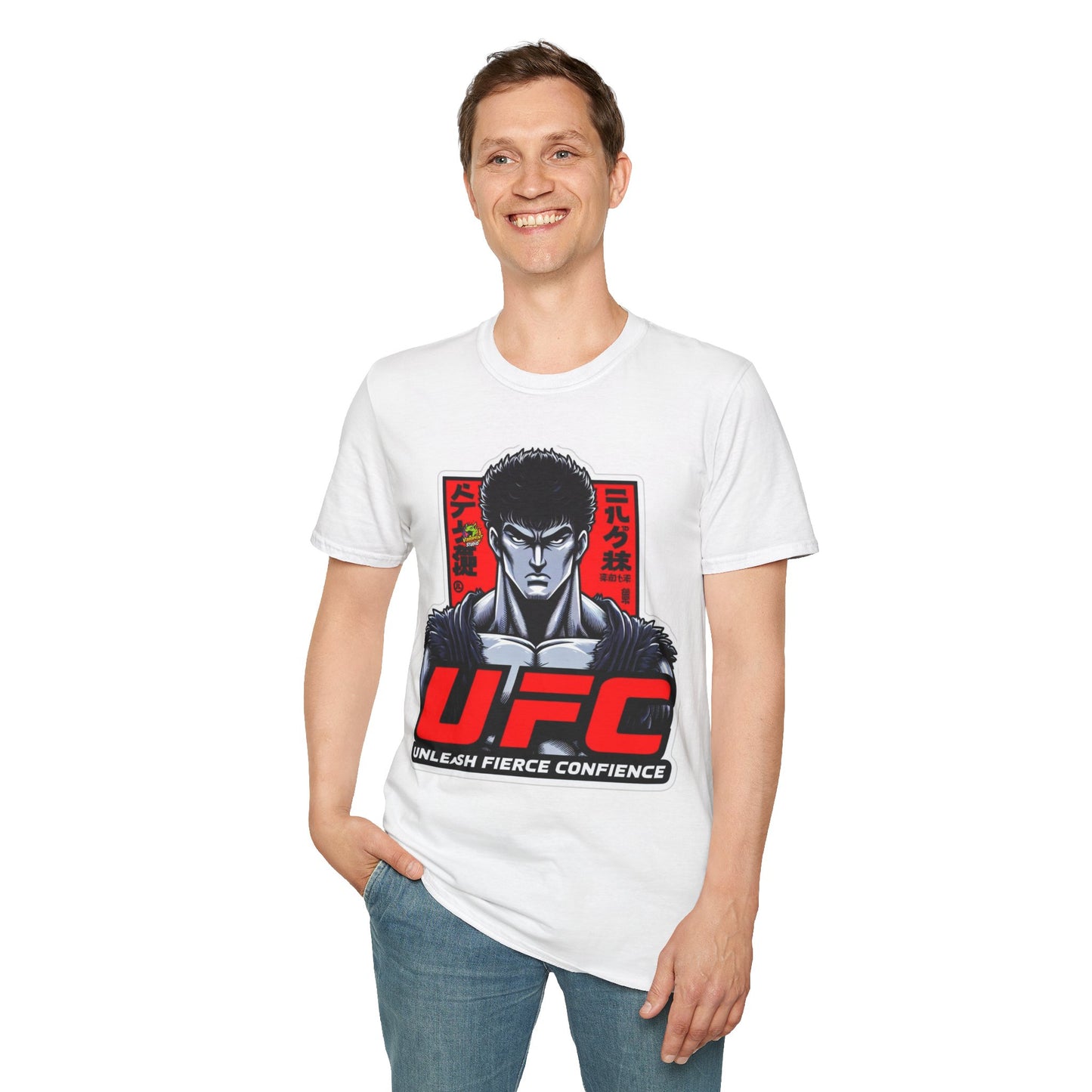 UFC T Shirt | Unleash Fierce Confidence | UFC Tee with Baki Anime Style