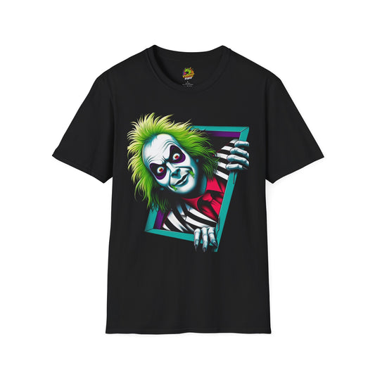 Beetlejuice Shirt | Creepy Beetlejuice Tee | Halloween Beetlejuice Tee | Beetlejuice Gift Idea - High Quality Image