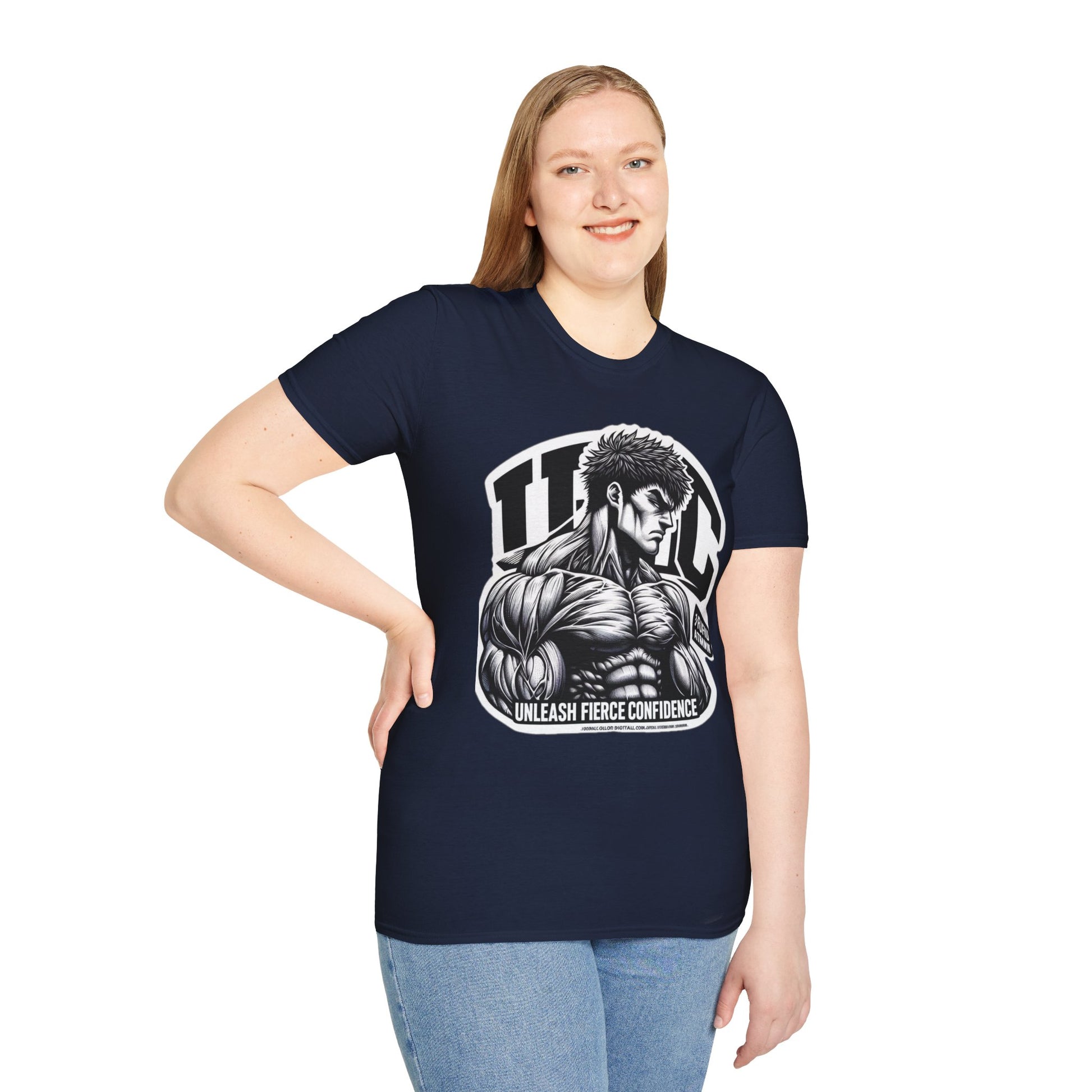 product - UFC T Shirt | Unleash Fierce Confidence | UFC Tee with Baki Anime T Shirt Inspiration - premium material. perfect gift idea. Order yours now and stand out with this exclusive piece!