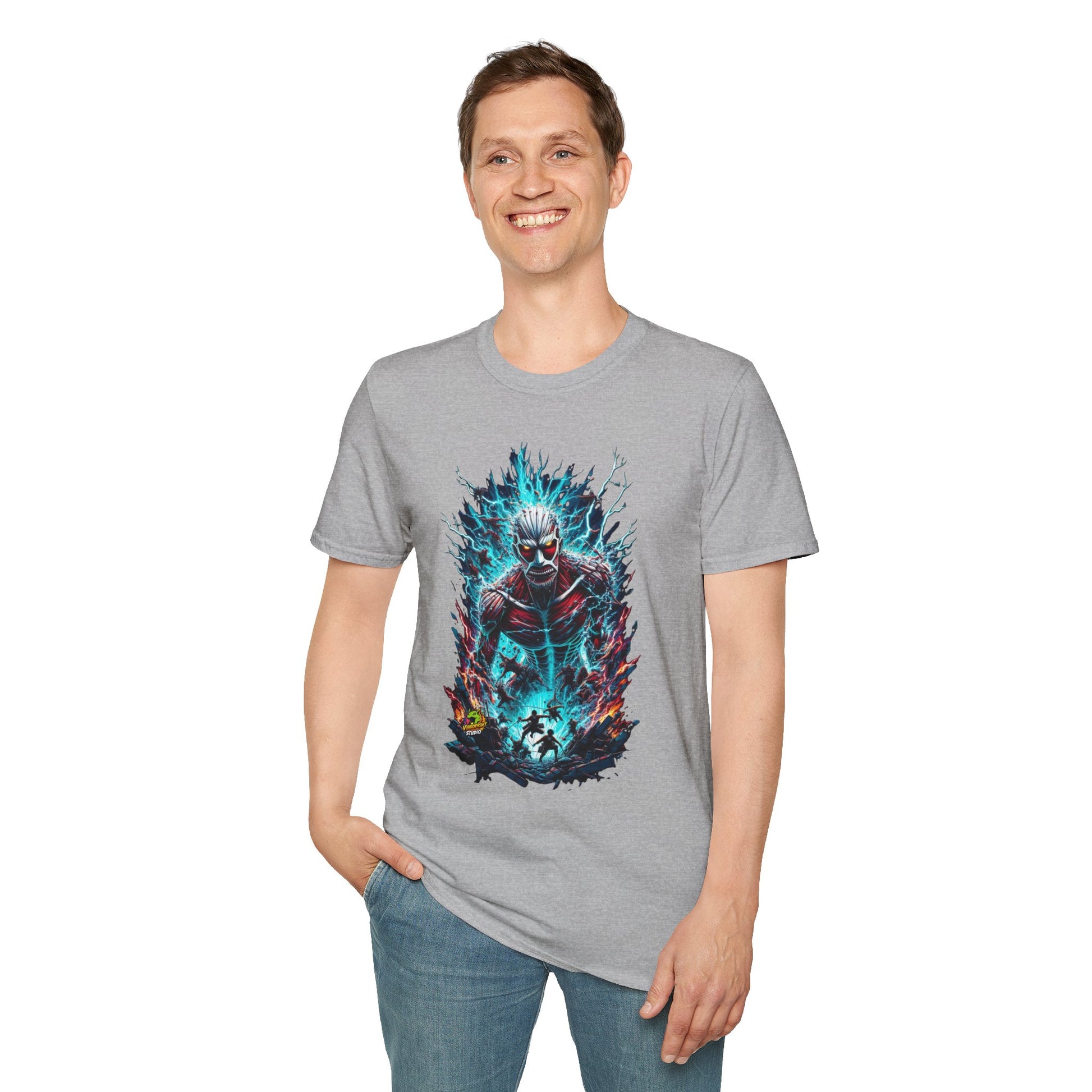 Official - Eren Yeager Titan’s Determination Tee | Official Attack on Titan - premium material. perfect gift idea. Order yours now and stand out with this exclusive piece!