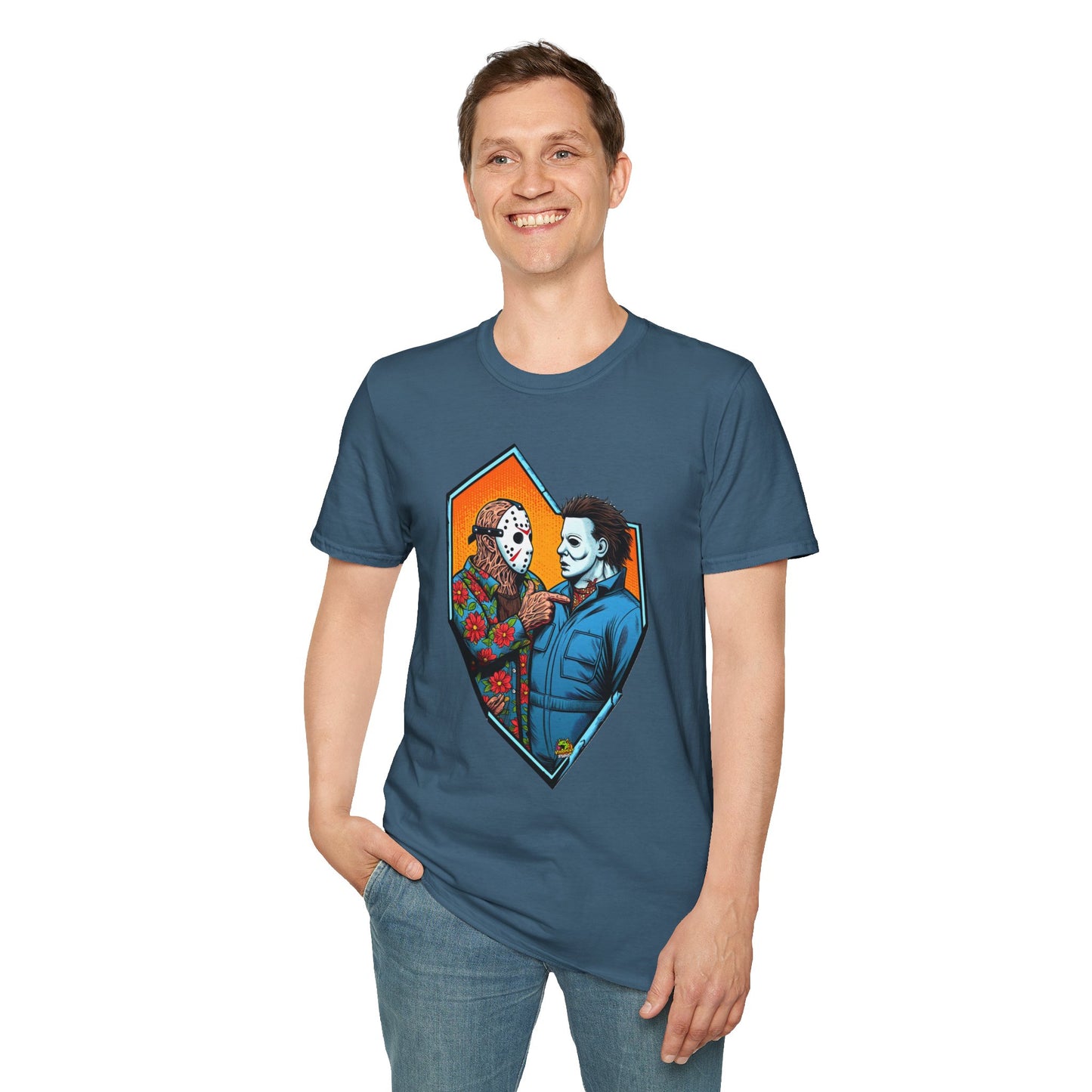 vintage horror shirt - Michael Myers Vintage Shirt | Jason & Michael Funny Horror Tee - exclusive artwork. premium horror movie t-shirt for spooky occasions. Order yours now and stand out with this exclusive piece!