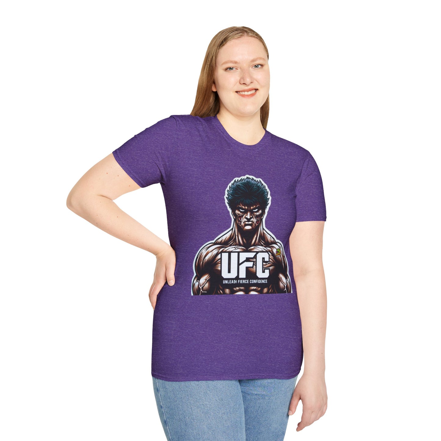 Shirt - UFC T Shirt | Unleash Fierce Confidence | UFC Tee with Baki Anime Motivation for Fitness - premium material. perfect gift idea. Order yours now and stand out with this exclusive piece!