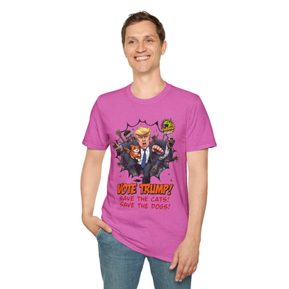 They're Eating the Dogs Tee | Trump Election Comedy Shirt | Satire Political Graphic Tee