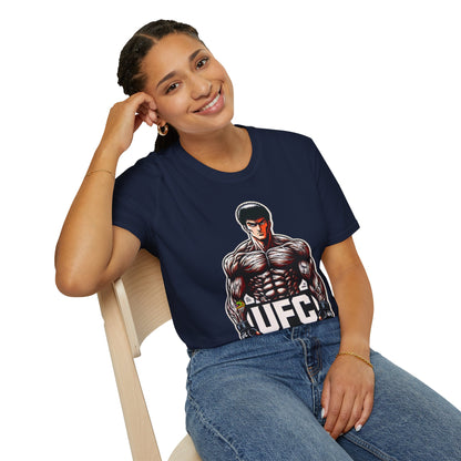 UFC - UFC T Shirt | Unleash Fierce Confidence | UFC Tee with Baki Anime Inspiration for Athletes - premium material. perfect gift idea. Order yours now and stand out with this exclusive piece!