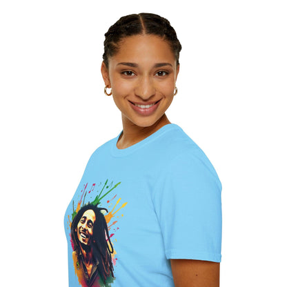 Bob Marley T-Shirt - Soulful Echoes - VibroPrint Studio