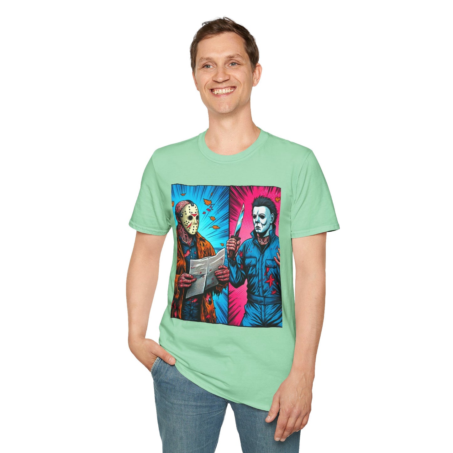 Michael Myers Vintage Tee | Jason Voorhees Funny Halloween Picnic Shirt