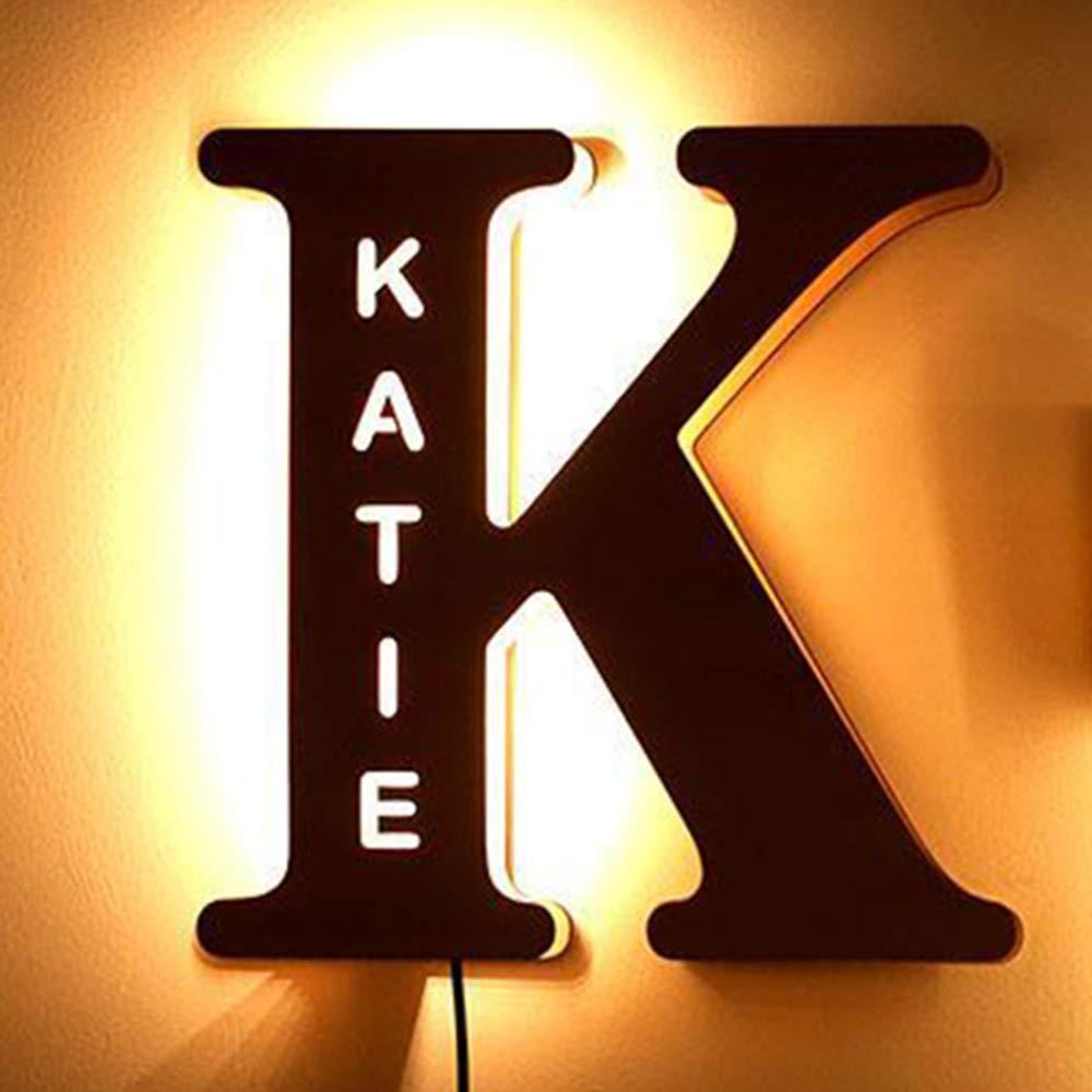 – - Hollow-Engraved Wooden Alphabet LED Night Light – Personalized Initial Lamp for Home Decor & Gifts - custom-made. perfect gift idea. Order yours now and stand out with this exclusive piece!