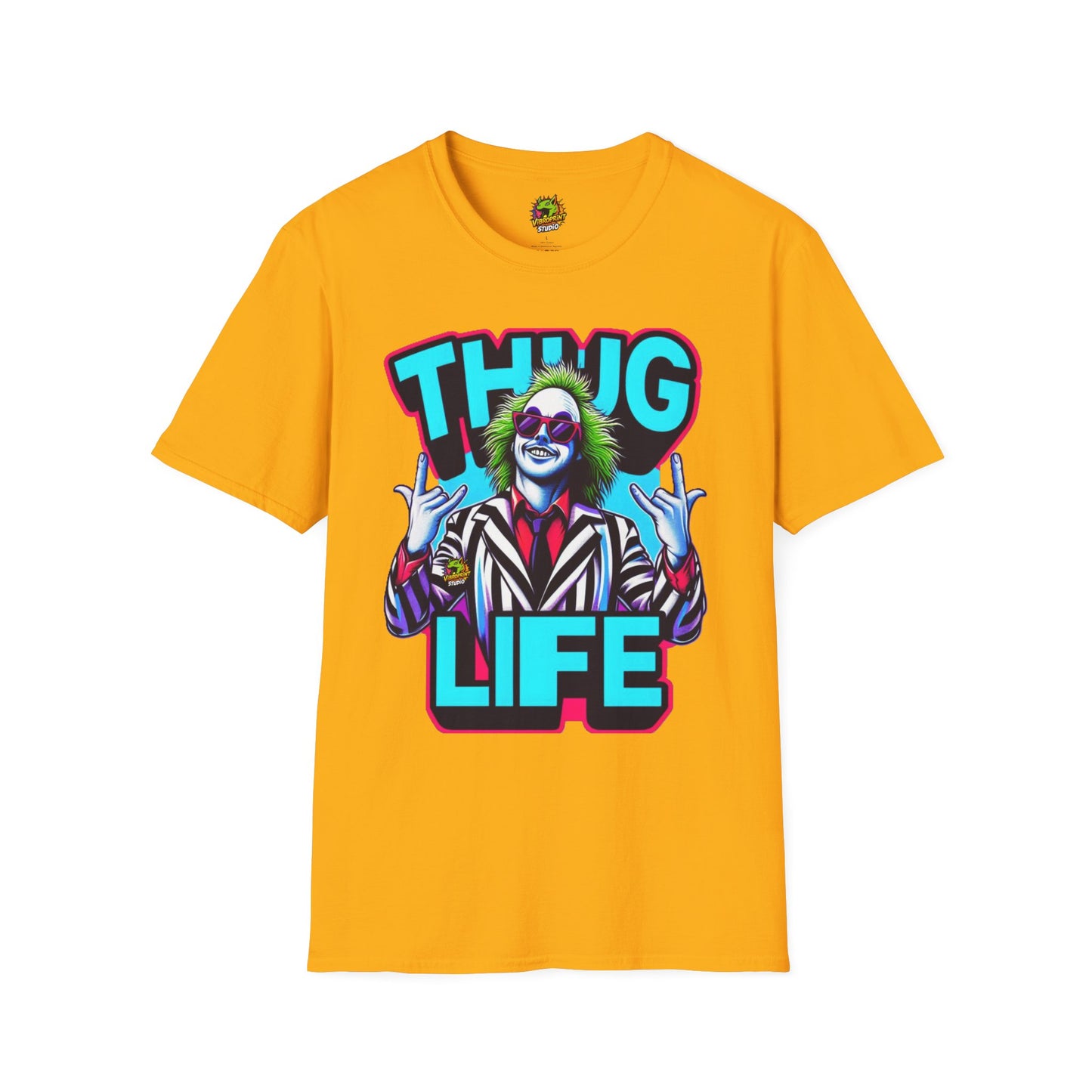 Beetlejuice - Beetlejuice Shirt | Thug Life Halloween Graphic Tee | Spooky Beetlejuice T-Shirt - custom-made. limited stock. Order yours now and stand out with this exclusive piece!