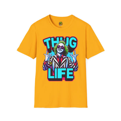 Beetlejuice - Beetlejuice Shirt | Thug Life Halloween Graphic Tee | Spooky Beetlejuice T-Shirt - custom-made. limited stock. Order yours now and stand out with this exclusive piece!