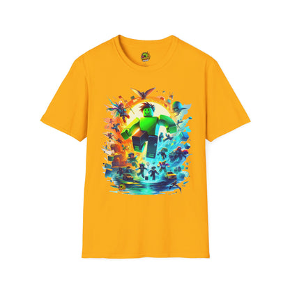 Graphic - Cool Roblox Adventure T-Shirt for Kids | Roblox Graphic Tee | Roblox Inspired Shirt for Boys & Girls | Fun Roblox Gift - premium material. perfect gift idea. Order yours now and stand out with this exclusive piece!