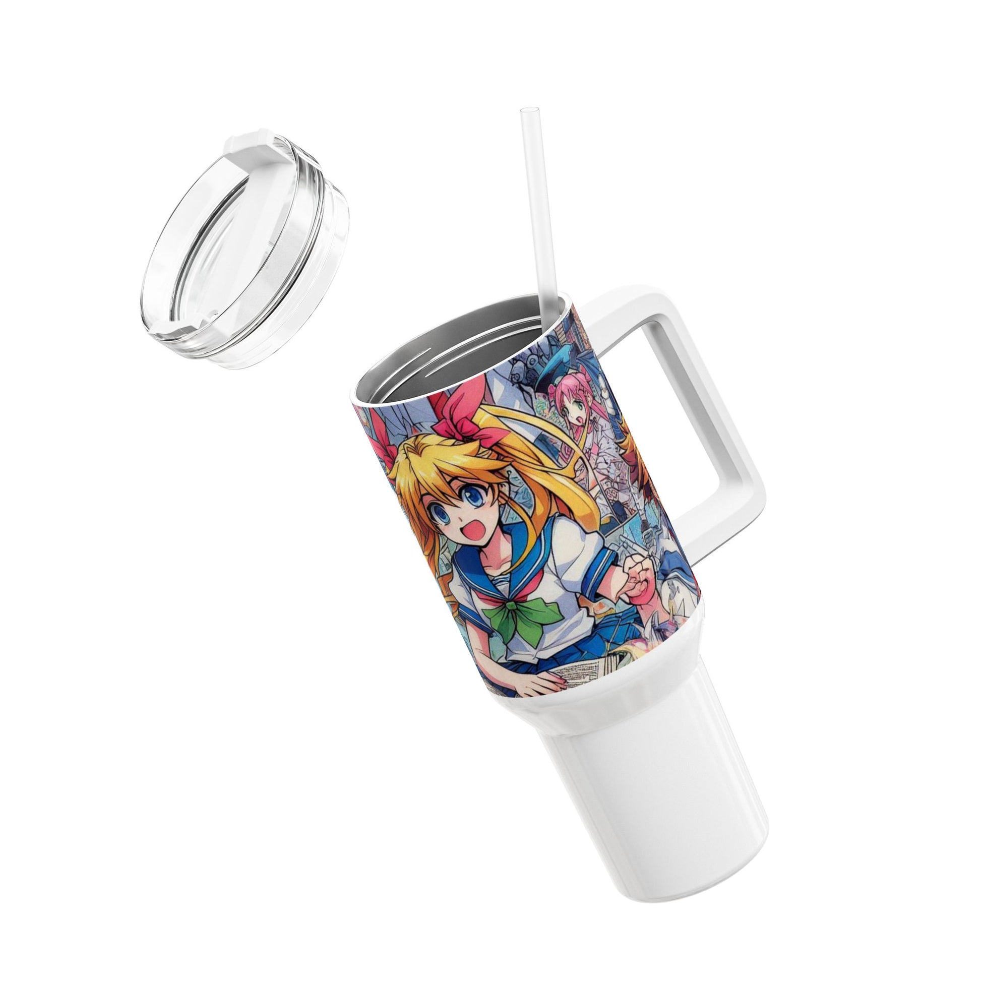 Tumbler - Stanley Tumbler | Geek Drinkware for Anime and Comic Fans | Colorful Cartoon Tumbler - premium material. perfect gift idea. Order yours now and stand out with this exclusive piece!