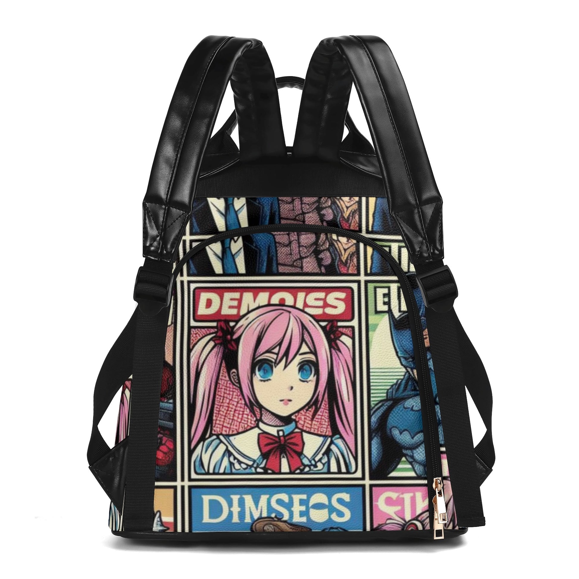 Close-up of [Color] Anime Anti-Theft Backpack Zipper & Safety Lock (Ages 2-10) - This alt text highlights a key safety feature, attracting parents concerned with security. It also specifies the image content as a close-up.