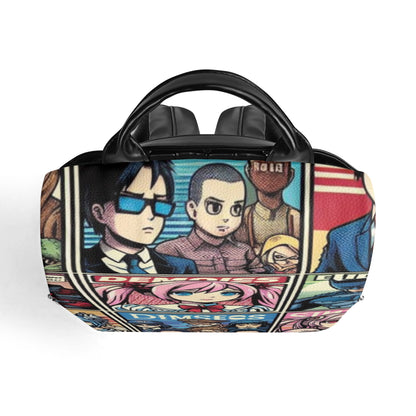 Child Model Wearing [Color] Anime Anti-Theft Backpack, Showing Adjustable Straps (Ages 2-10) -This version emphasizes the adjustable straps and uses a "child model" to create a relatable visual for parents shopping for their kids.