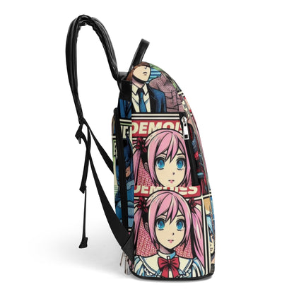 Interior View: Spacious Compartments in [Color] Anime Anti-Theft Backpack for Kids (Ages 2-10) -Clearly indicates an interior view and focuses on the practical aspect of storage space.