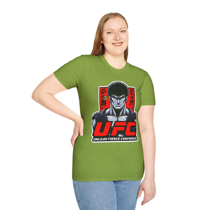 UFC T Shirt | Unleash Fierce Confidence | UFC Tee with Baki Anime Style