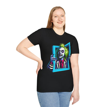 Adults - Beetlejuice Shirt | Funny Halloween T-Shirt for Adults | Beetlejuice Classic Movie Graphic Tee | Spooky Halloween Style - custom-made. limited stock. Order yours now and stand out with this exclusive piece!