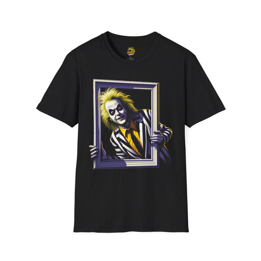 Beetlejuice Shirt | Classic Beetlejuice Tee | Beetlejuice Graphic Shirt | Creepy Beetlejuice Tee - High Quality Image