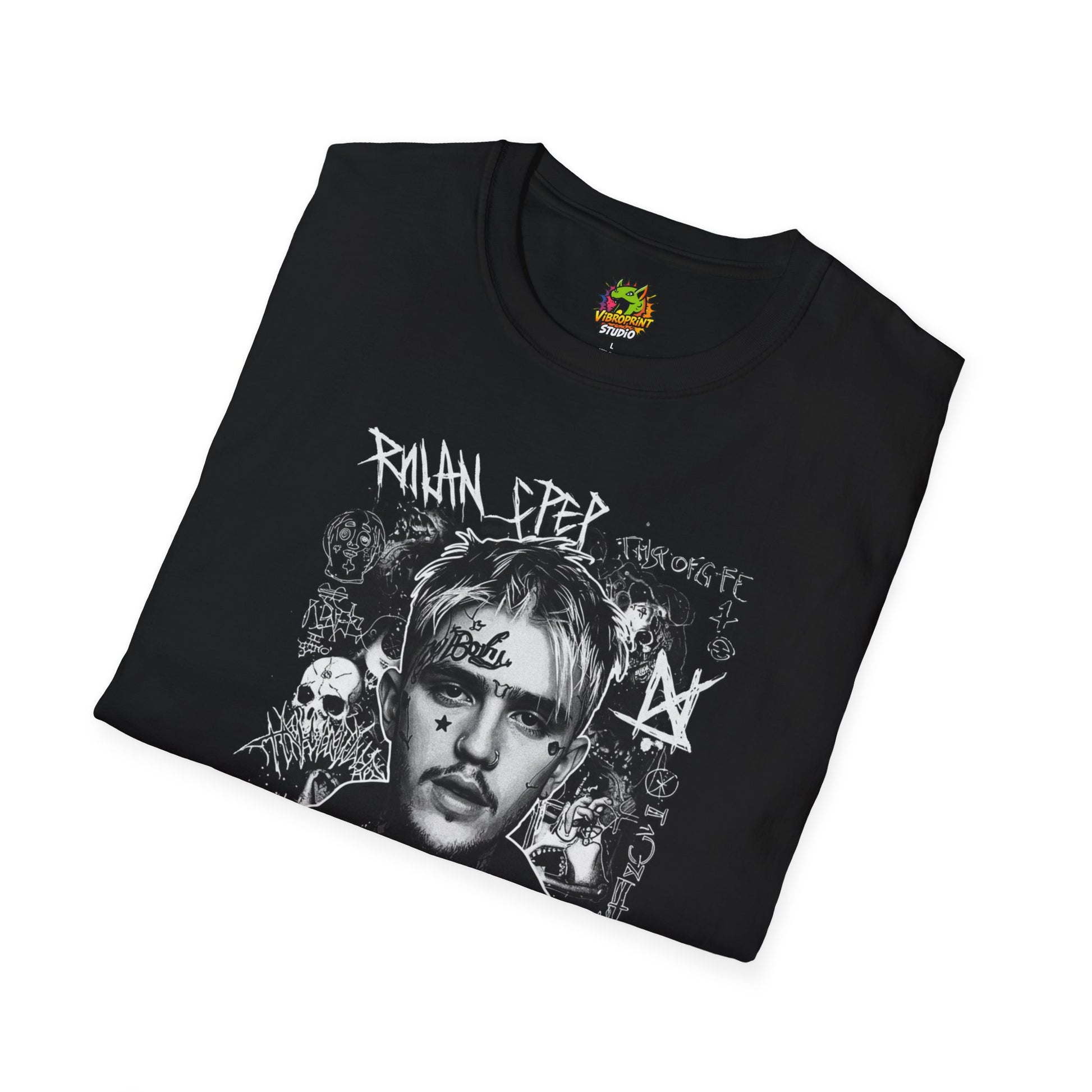 Lil Peep Vibroprint Studio Design T-Shirt - Detail