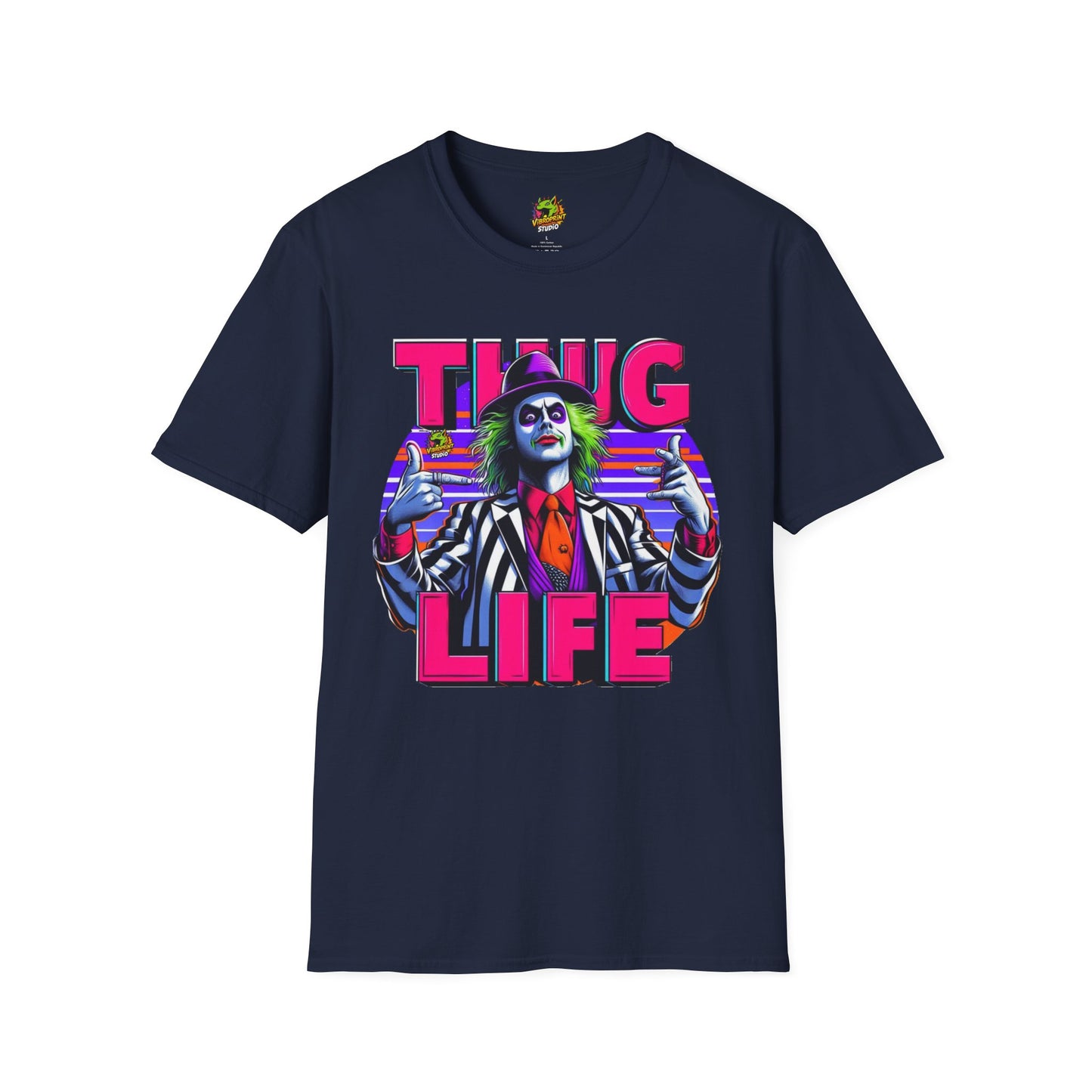 Halloween - Beetlejuice Shirt | Thug Life Graphic Shirt | Funny Halloween Beetlejuice Tee - premium material. limited stock. Order yours now and stand out with this exclusive piece!