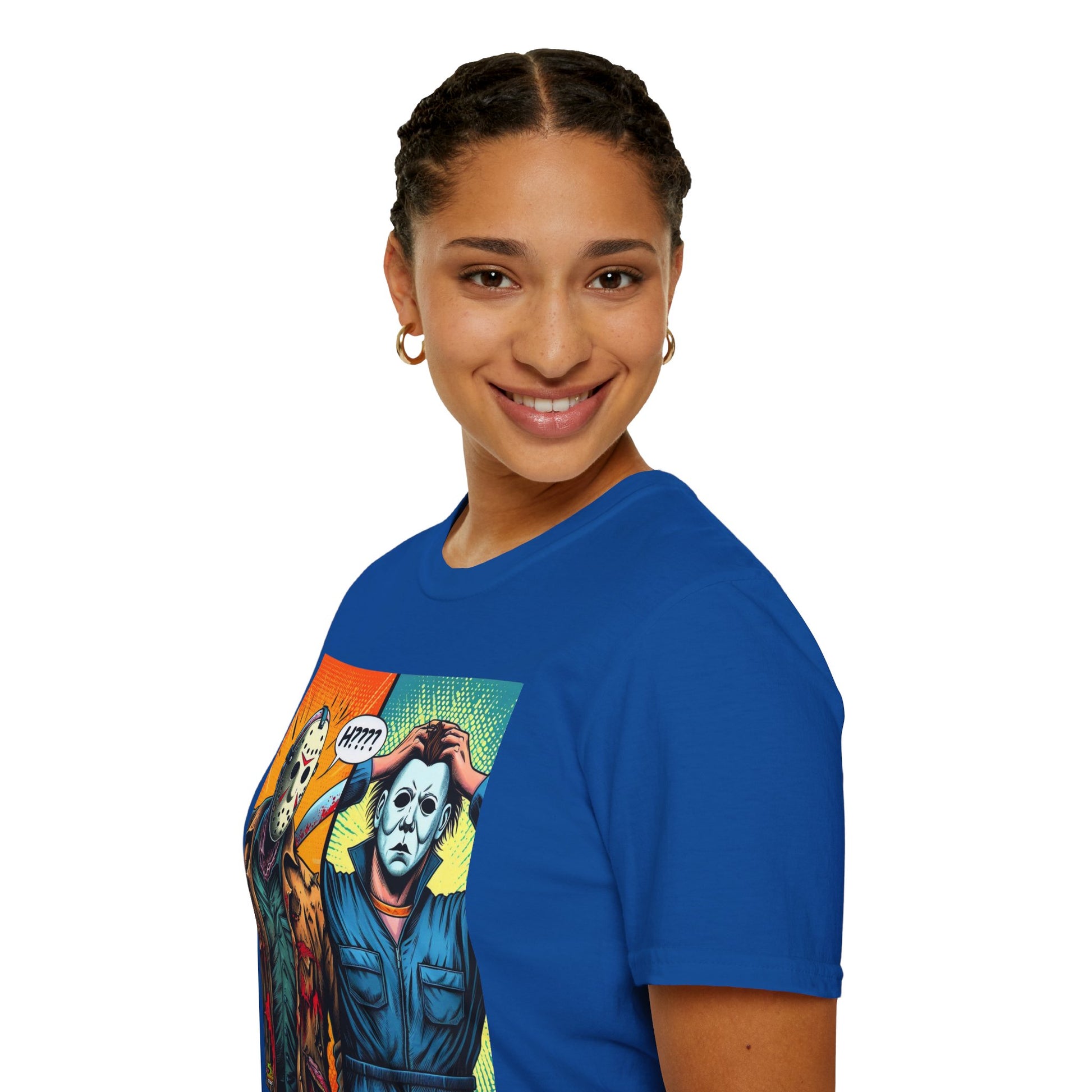 | - Jason Voorhees & Michael Myers Shirt | Funny Halloween Picnic Tee - custom-made. perfect gift idea. Order yours now and stand out with this exclusive piece!